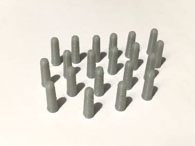 AX051-OO 3D Printed Concrete Bollards Bumper Pack (20) OO/4mm/1:76