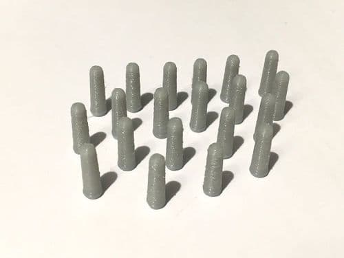 AX051-OO 3D Printed Concrete Bollards Bumper Pack (20) OO/4mm/1:76