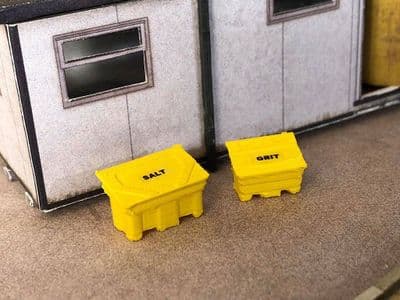 AX056-N 3D Printed Grit Bin/Salt Box (Pack of 4) N/2mm/1:148