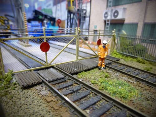 AX061-OO 3D Printed Level Crossing Anti Trespass Kit OO/4mm/1:76