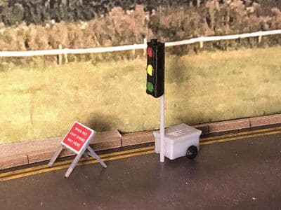 AX062-OO 3D Printed Temporary Traffic Lights Kit (Pack of 2) OO/4mm/1:76