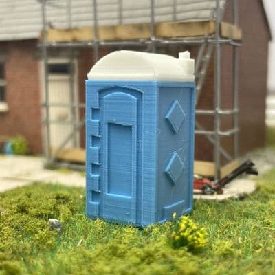 AX064-OO 3D Printed Portable Toilet (Pack of 2) OO/4mm/1:76