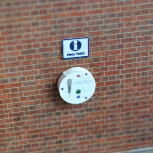 AX087-OO Station Platform Help Points (Pack of 8) - OO / 4mm / 1:76