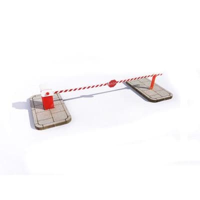 AX090-OO Rising Arm Automatic Traffic Barriers (Pack of 2) OO/4mm/1:76