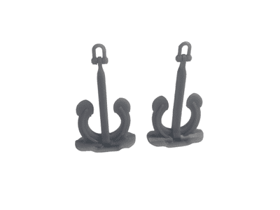 AX169-OO Halls Anchors For Harbour & Ship Detailing (Pack of 2) - OO/4mm/1:76