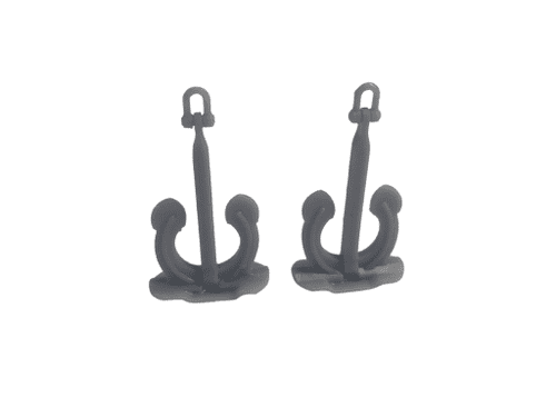 AX169-OO Halls Anchors For Harbour & Ship Detailing (Pack of 2) - OO/4mm/1:76