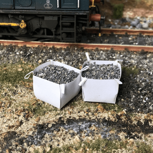 AX174-OO Plain White Bulk Bags / Tonne Bags (Pack of 10) - OO/4mm/1:76
