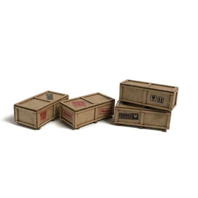 AX196-OO Large Modern Shipping Crates (Pack of 4) - OO/4mm/1:76