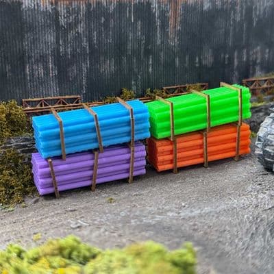 AX201-OO Plastic Utility Pipe Stacks - Limited Edition (Pack of 4) OO/4mm/1:76