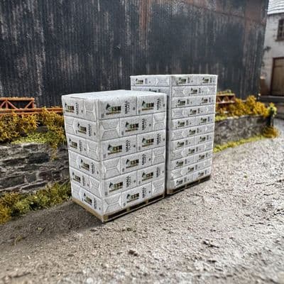 AX202-OO Palletised Saw Dust & Wood Chip Lorry / Wagon Loads (Pack of 4) - OO/4mm/1:76