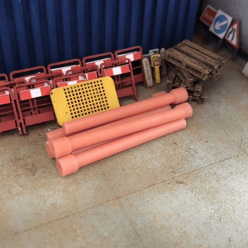AX321-OO Individual Terracotta Sewer Pipes (Pack of 6) OO/4mm/1:76