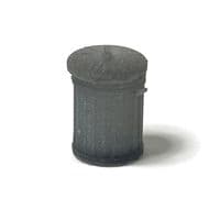AX334-OO Galvanised Steel Domestic Dustbins With Lids (Pack of 4) OO/4mm/1:76