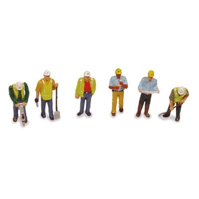 Bachmann 36-052 Civil Engineers Figures  (Pack of 6) - HO/OO