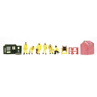 Bachmann 36-410 Roadside Technicians / Roadworks Figures (Pack of 6) - HO/OO