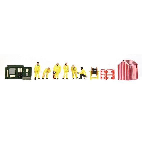 Bachmann 36-410 Roadside Technicians / Roadworks Figures (Pack of 6) - HO/OO