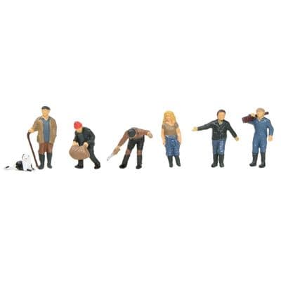Bachmann 36-412 Modern Farmers Figures (Pack of 6) - HO/OO