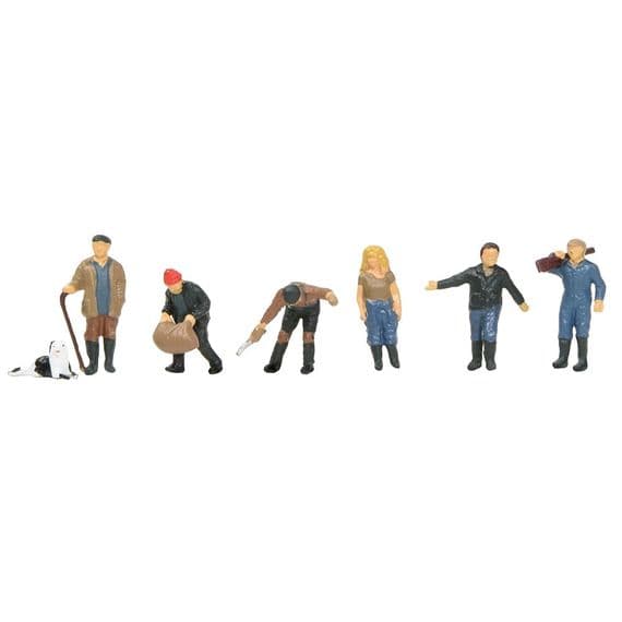 Bachmann 36-412 Modern Farmers Figures (Pack of 6) - HO/OO