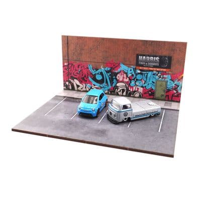 Backstreet Car Park Diecast Diorama Display Base - Choice Of Scales