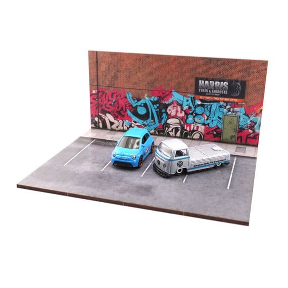 Backstreet Car Park Diecast Diorama Display Base For 1:76 & 1:64 Scale