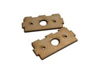 BB019 Single Track Photo Plank / Fiddle Yard / DCC Programming Track Baseboard (400mm x 100mm))