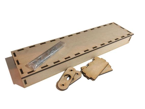 BB019 Single Track Photo Plank / Fiddle Yard / DCC Programming Track Baseboard (400mm x 100mm))