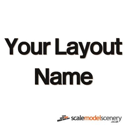 British Rail Lettering For Layout Name Plaques & Signs - 25mm, 50mm, 75mm & 100mm