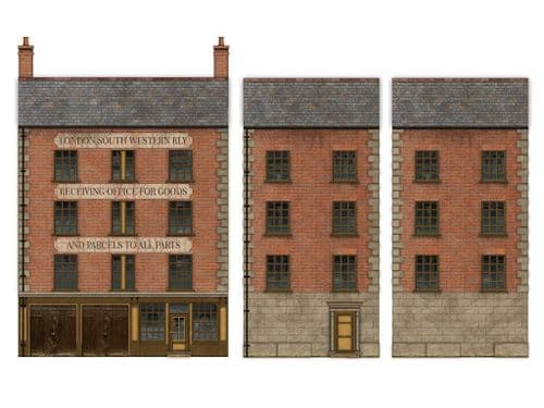 BX004-OO Goods Receiving Office Backscene Element OO/4mm/1:76