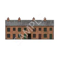 BX018-OO Period Terraced Houses Backscene Elements OO/4mm/1:76
