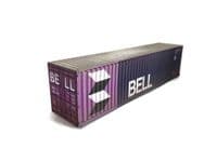 CT003-HO Bell 40ft Weathered Container Card Kit (Pack of 2) - HO/1:87