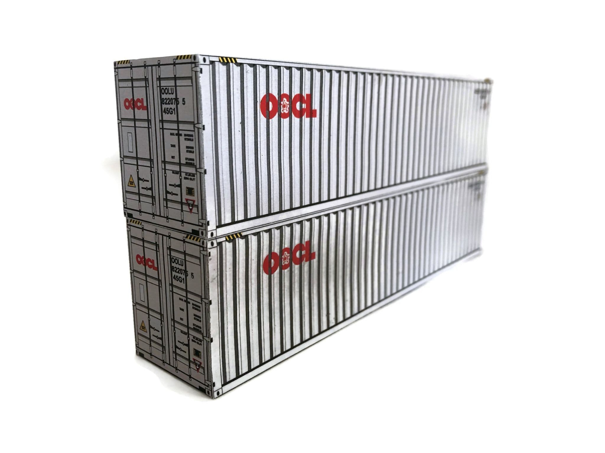 CT007-OO 40ft OOCL Container Card Kit Pack of 2 - OO/4mm/1 76