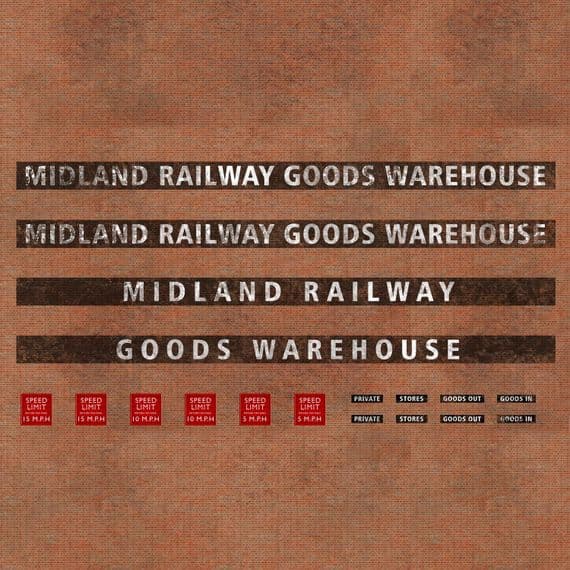 Custom Self Adhesive Factory / Warehouse Signs - N/2mm/1:148 - DC033