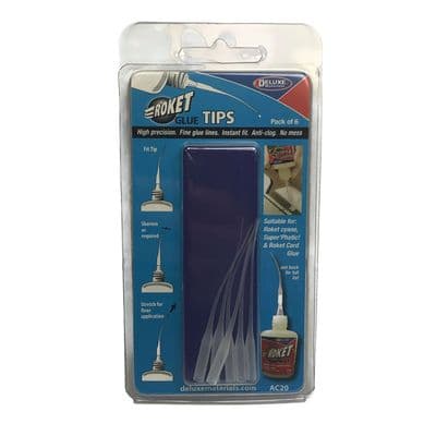 Deluxe Materials AC-20 Roket Glue Tips (Pack of 6)