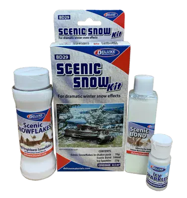 Deluxe Materials BD-29 Scenic Snow Kit (Set of 3)