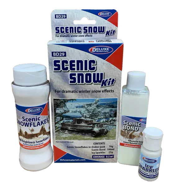 Deluxe Materials BD-29 Scenic Snow Kit (Set of 3)