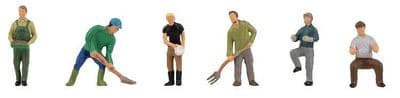 FA151643 Faller Farmers  (Pack of 6) - HO/OO