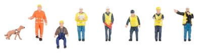 FA151645 Faller Port Workers (Pack of 8) - HO/OO