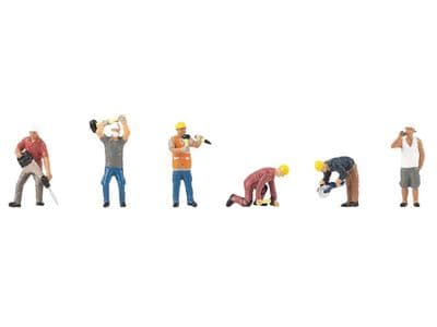FA151694 Faller Construction Workers (Pack of 6)  - HO/OO