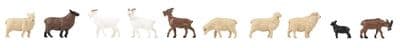 Faller 151921 Goats & Sheep (Pack of 10)  OO/HO