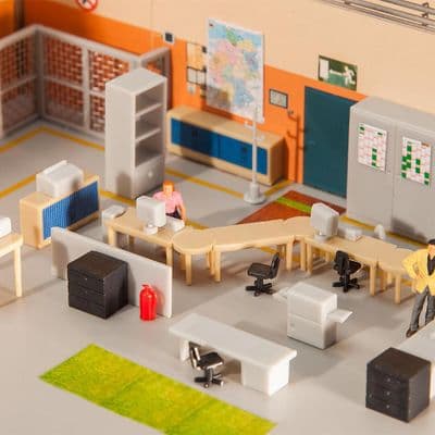 Faller 180454 Office Furniture Accessory Kit OO/HO