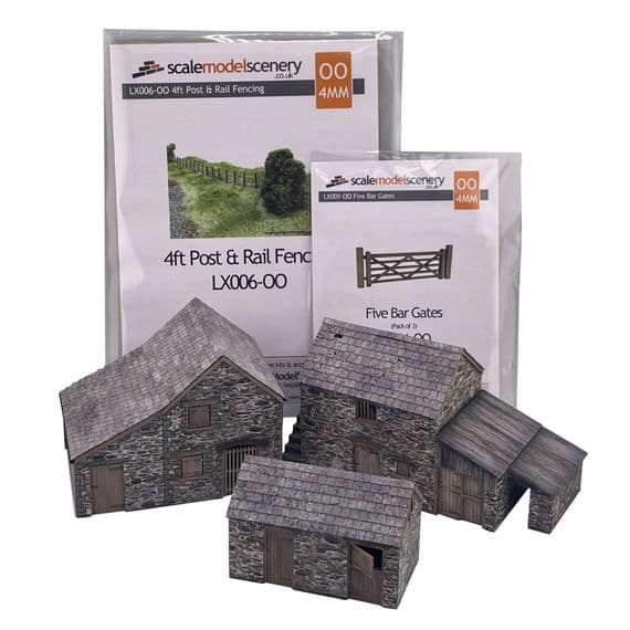 Farm Buildings - Bundle 2 - OO/4mm/1:76 - Scale Model Scenery
