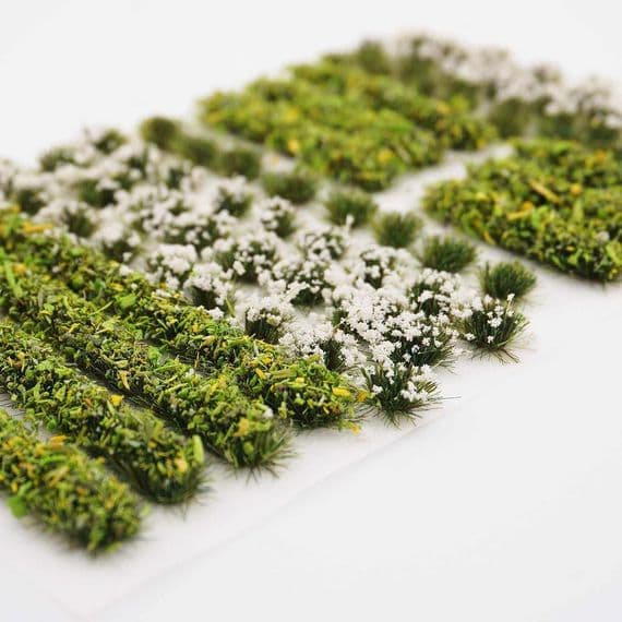 FB029-OO Pink Flower & Hedge Static Grass Tuft Mix For OO/N/O Scale