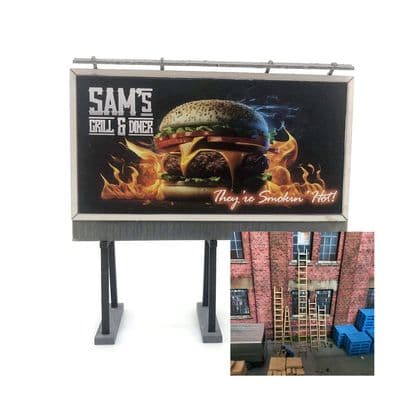 Freestanding Billboards & Ladders Bundle - OO/4mm/1:76