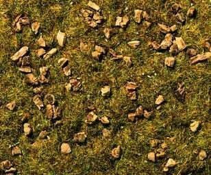 Gaugemaster GM174 Light Green Static Grass With Pebbles/Rocks (30g)