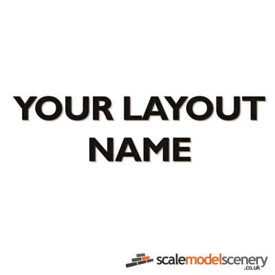 Gil Sans Lettering For Layout Name Plaques & Signs - 25mm, 50mm, 75mm & 100mm