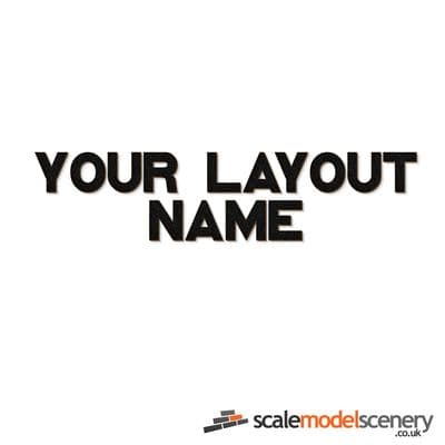 GWR Lettering For Layout Name Plaques & Signs - 25mm, 50mm, 75mm & 100mm