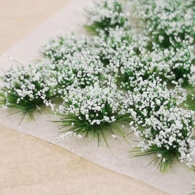 HP002 Small White Flower Tufts - Handy Pack