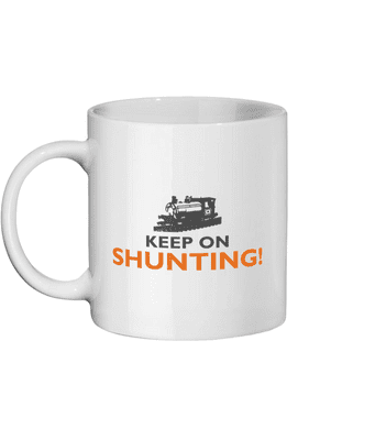 Keep On Shunting - Peckett Steam Locomotive - 11oz Ceramic Mug