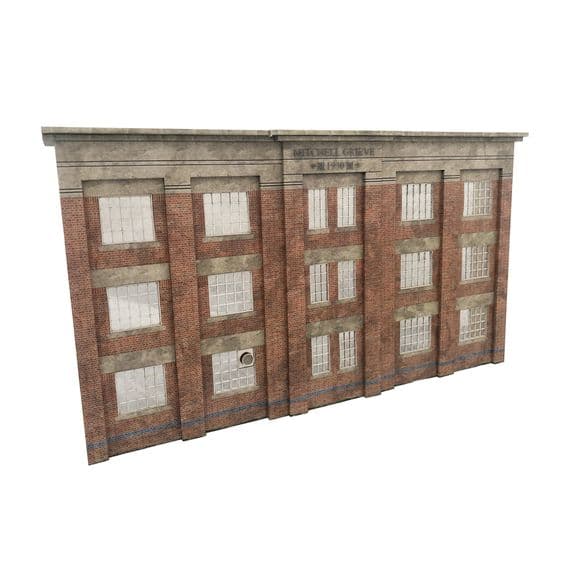 KX001-O Low Relief 1930's Factory O/7mm/1:43