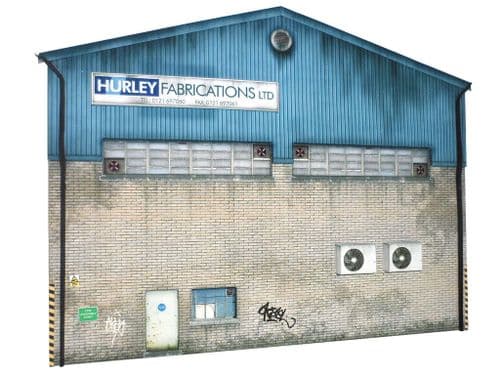 KX009-OO Low Relief Large Industrial Unit - OO/4mm/1:76