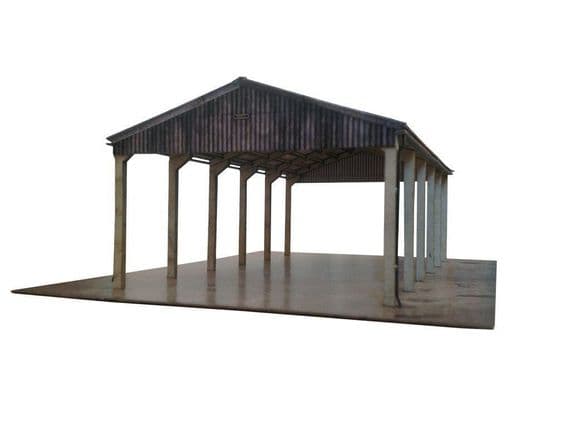 KX015-OO Laser Cut Open Sided Barn OO/4mm/1:76